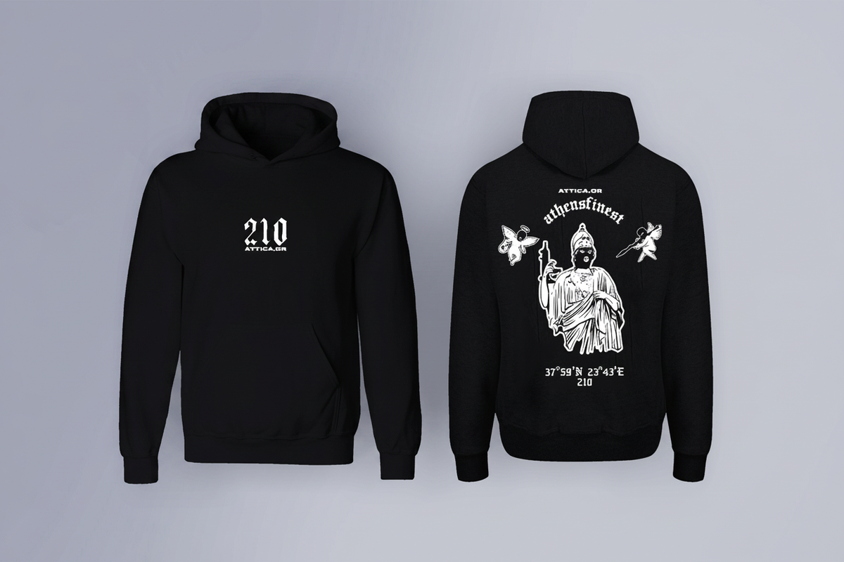 Attica Hoodie - black inner lining